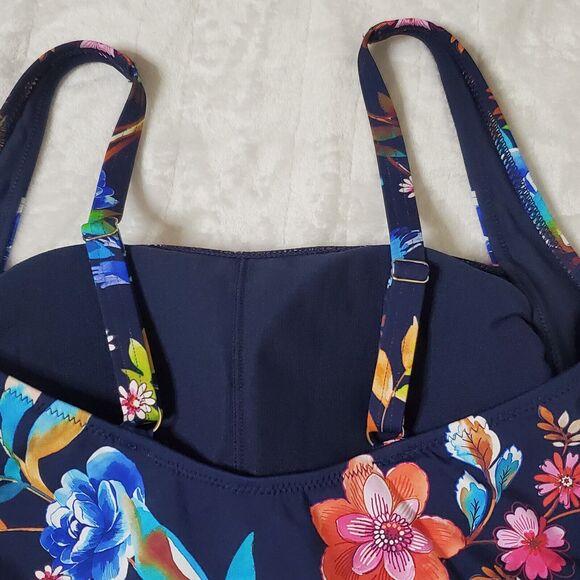 NWOT Johnny Was Womens One Piece Swimsuit Ocean Dreamer Floral Colorful Size XS - Picture 10 of 10